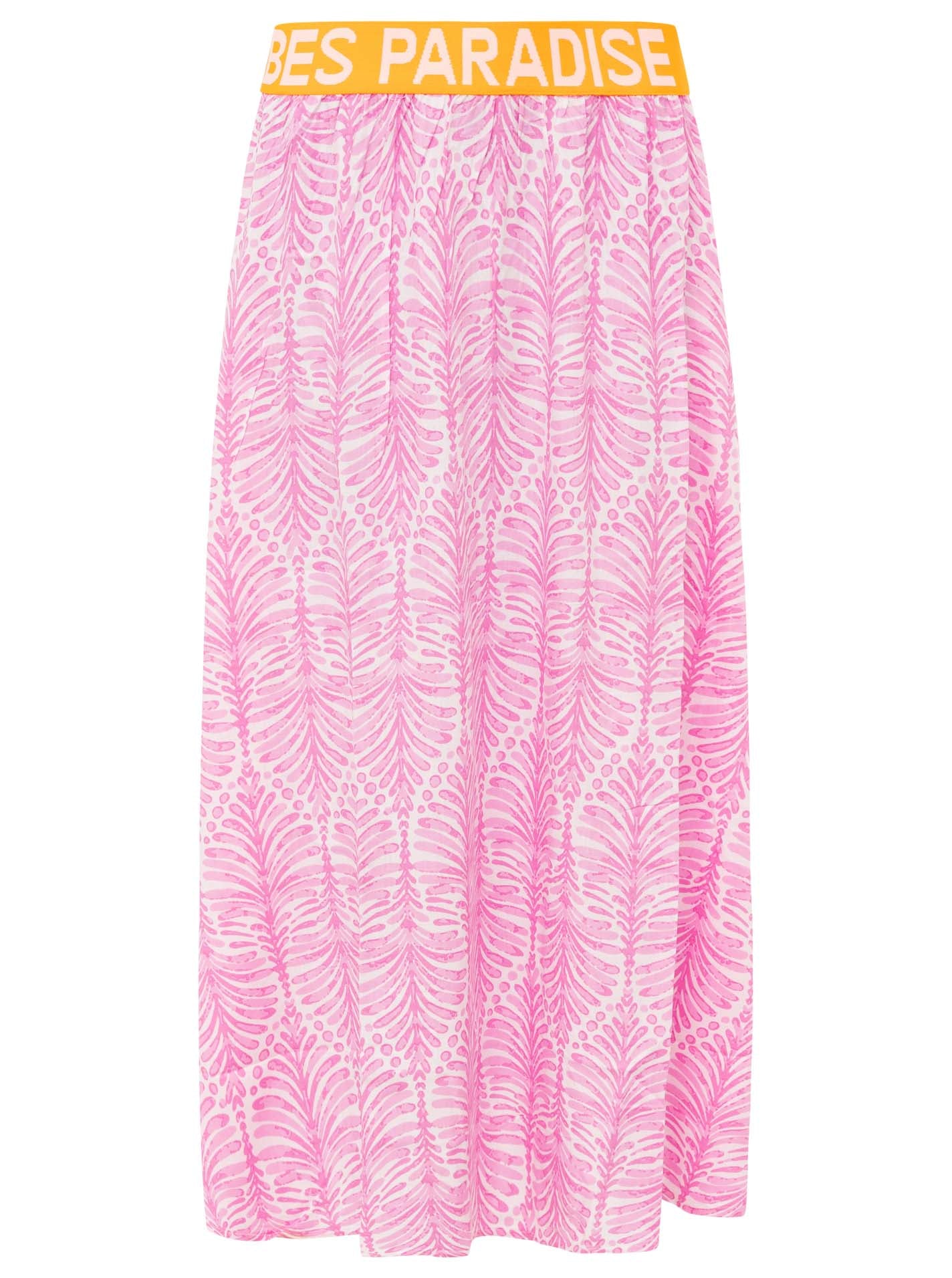 💕 Zwillingsherz Rock "Jungle Leaves" Pink