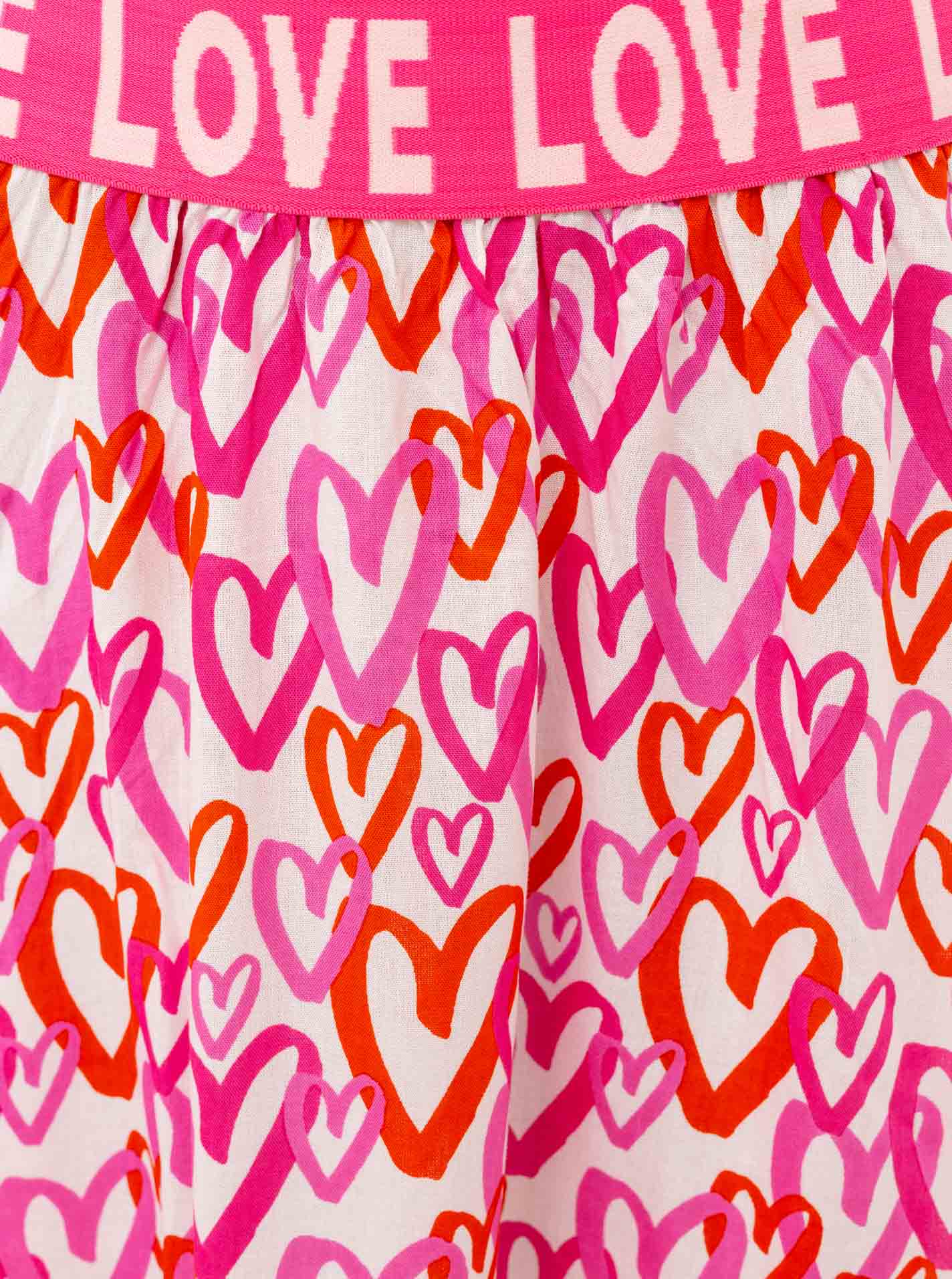 💕 Zwillingsherz Rock "Love Hearts" Rot