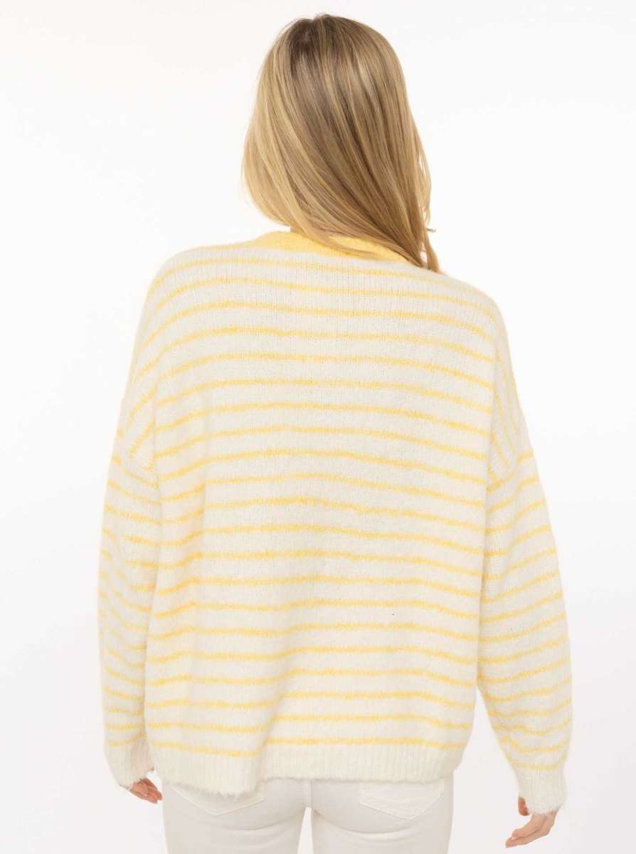 💕 Zwillingsherz Pullover "Lemons" Rundhals Viskose Gelb