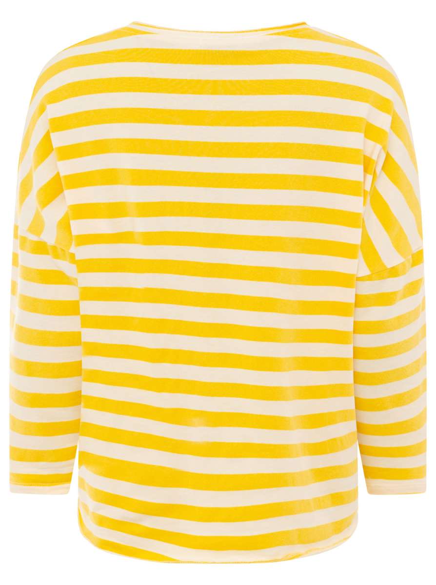 💕 Zwillingsherz Sweatshirt "Streifen& Jersey" Sweater Oversize Gelb