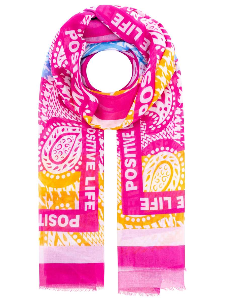 💕 Zwillingsherz Tuch "Mustermix Positiv Life" Multi