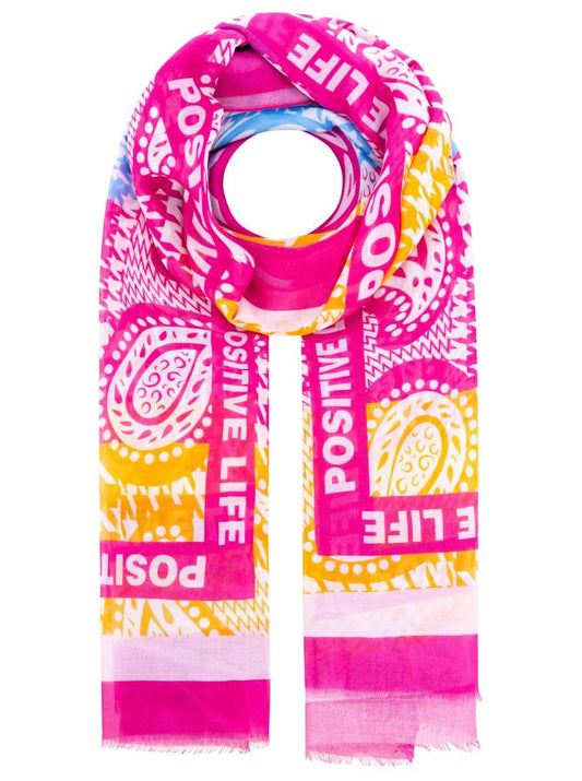 💕 Zwillingsherz Tuch "Mustermix Positiv Life" Multi