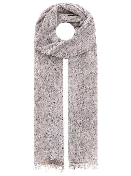 💕 Zwillingsherz Schal Viskose "Uni Meliert" Grau