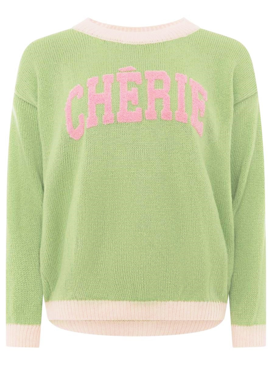 💕 Zwillingsherz Pullover "Cherie" Wollmix Grün
