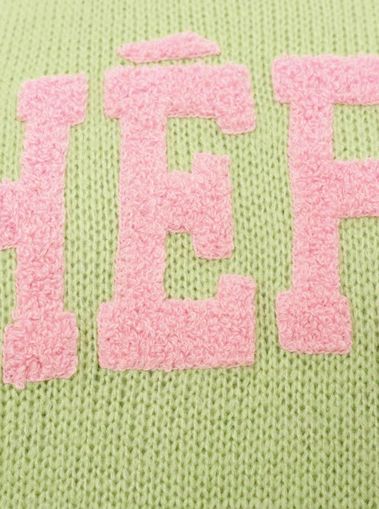 💕 Zwillingsherz Pullover "Cherie" Wollmix Grün