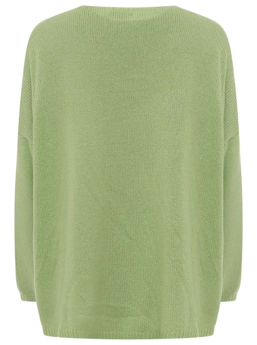 💕 Zwillingsherz Pullover Wollmix "Großes Herz" Grün