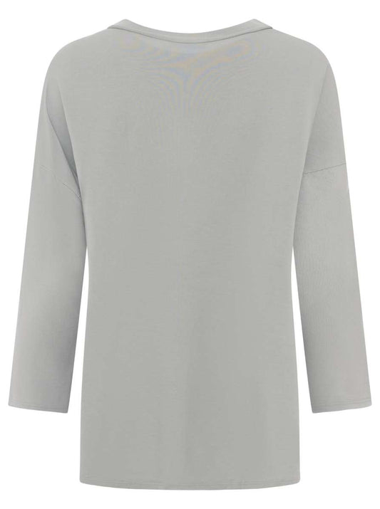 💕 Zwillingsherz Langarm Shirt "Uni Herz" BW Baumwolle Hellgrau