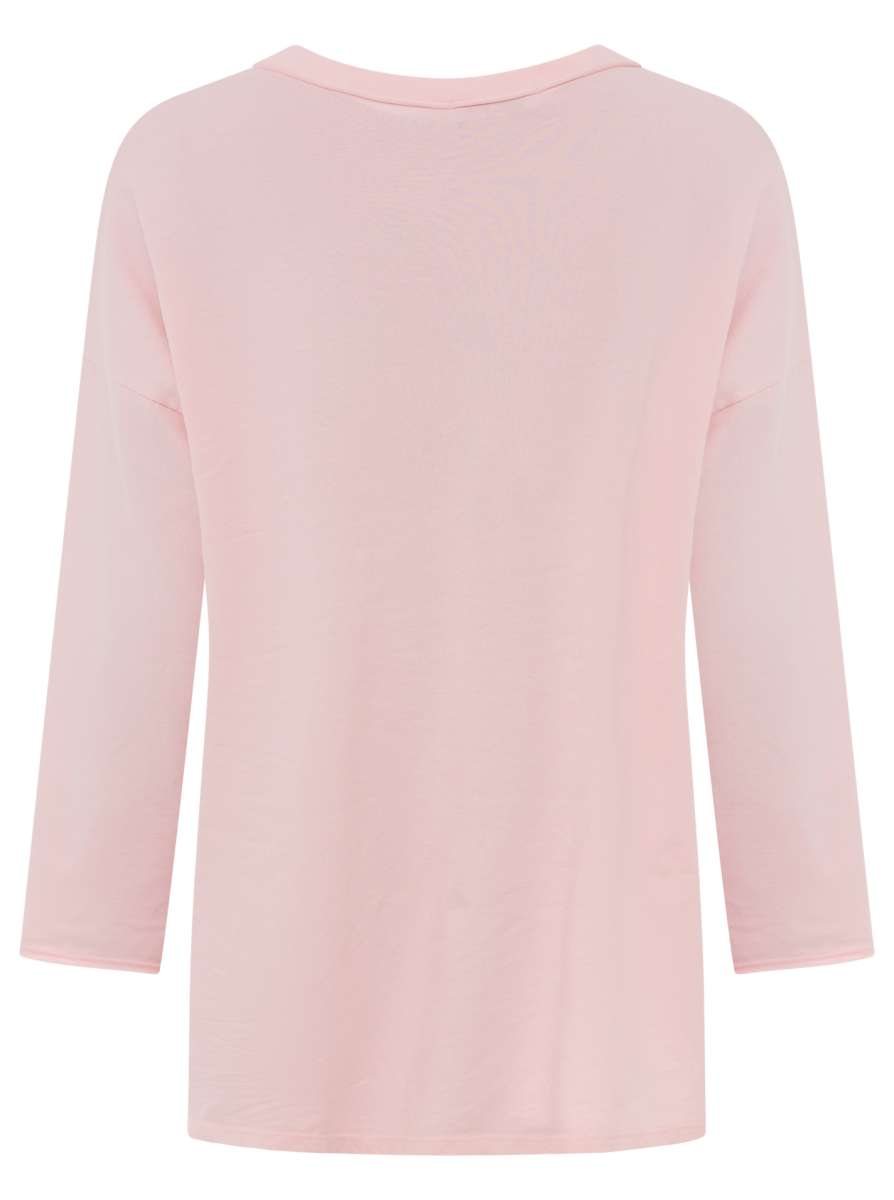 💕 Zwillingsherz Langarm Shirt "Uni Herz" BW Baumwolle Rosa