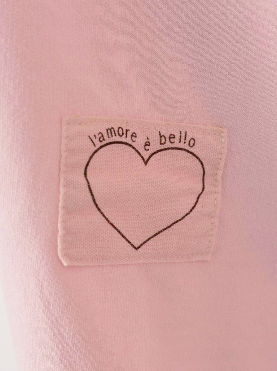 💕 Zwillingsherz Langarm Shirt "Uni Herz" BW Baumwolle Rosa