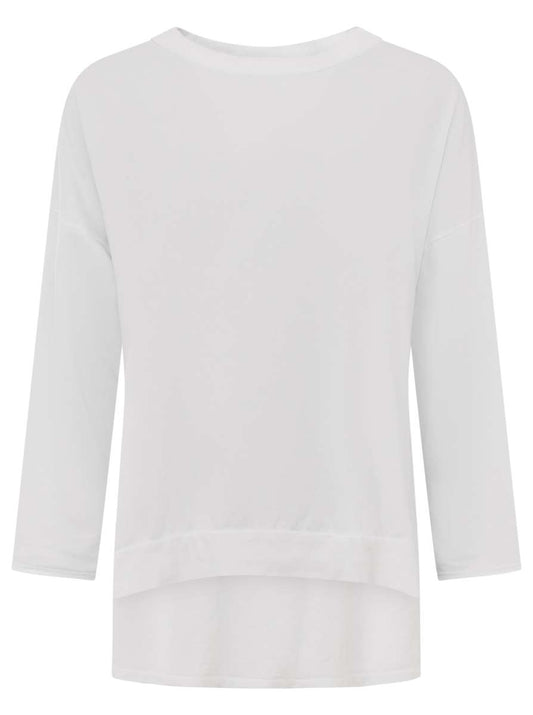 💕 Zwillingsherz Langarm Shirt "Uni Herz" BW Baumwolle Weiß