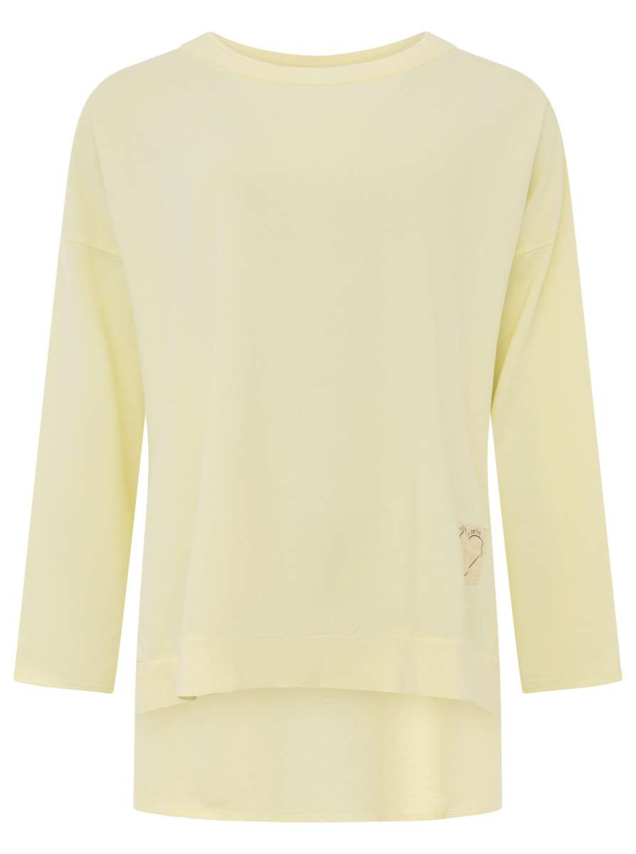 💕 Zwillingsherz Langarm Shirt "Uni Herz" BW Baumwolle Gelb