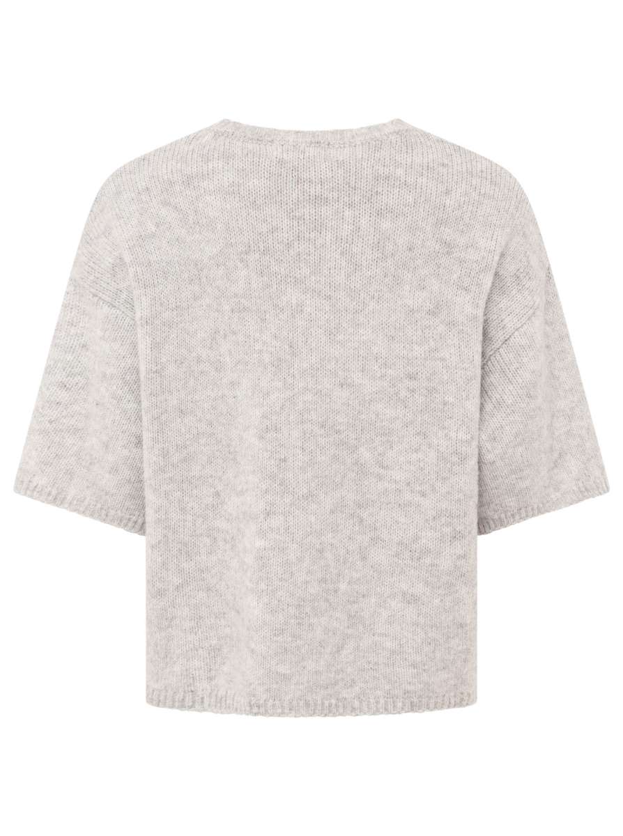 💕 Zwillingsherz Pullover "Boxy" Hellgrau