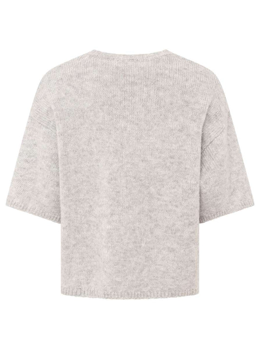 💕 Zwillingsherz Pullover "Boxy" Hellgrau