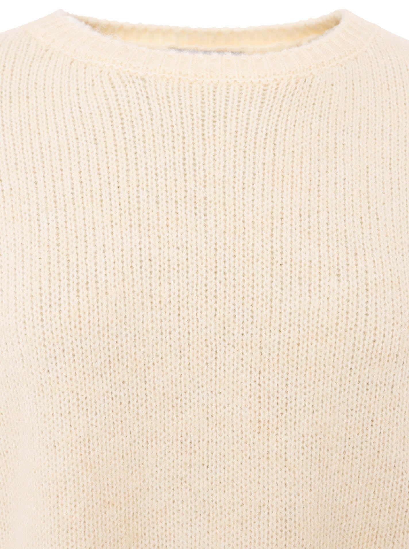 💕 Zwillingsherz Pullover "Boxy" Wollweiß
