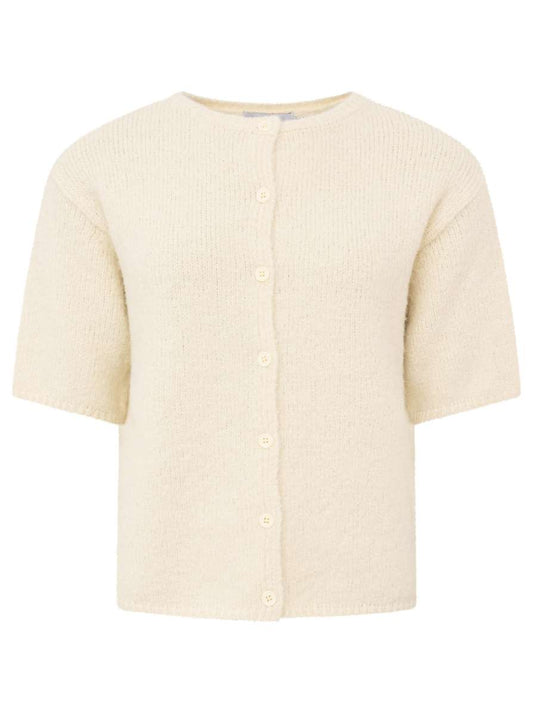 💕 Zwillingsherz Cardigan Kurzarm "Cozy" Strickjacke Kurzarm Wollweß