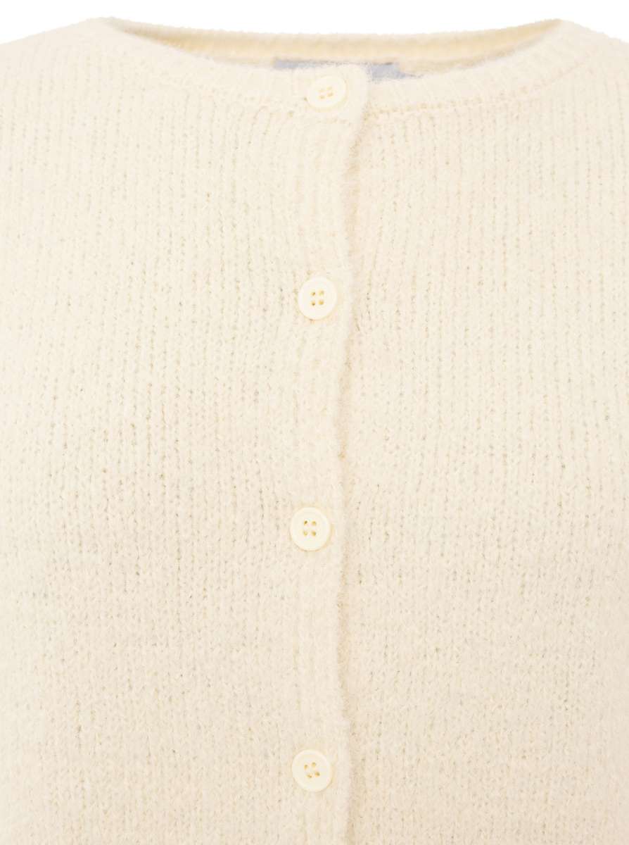 💕 Zwillingsherz Cardigan Kurzarm "Cozy" Strickjacke Kurzarm Wollweß