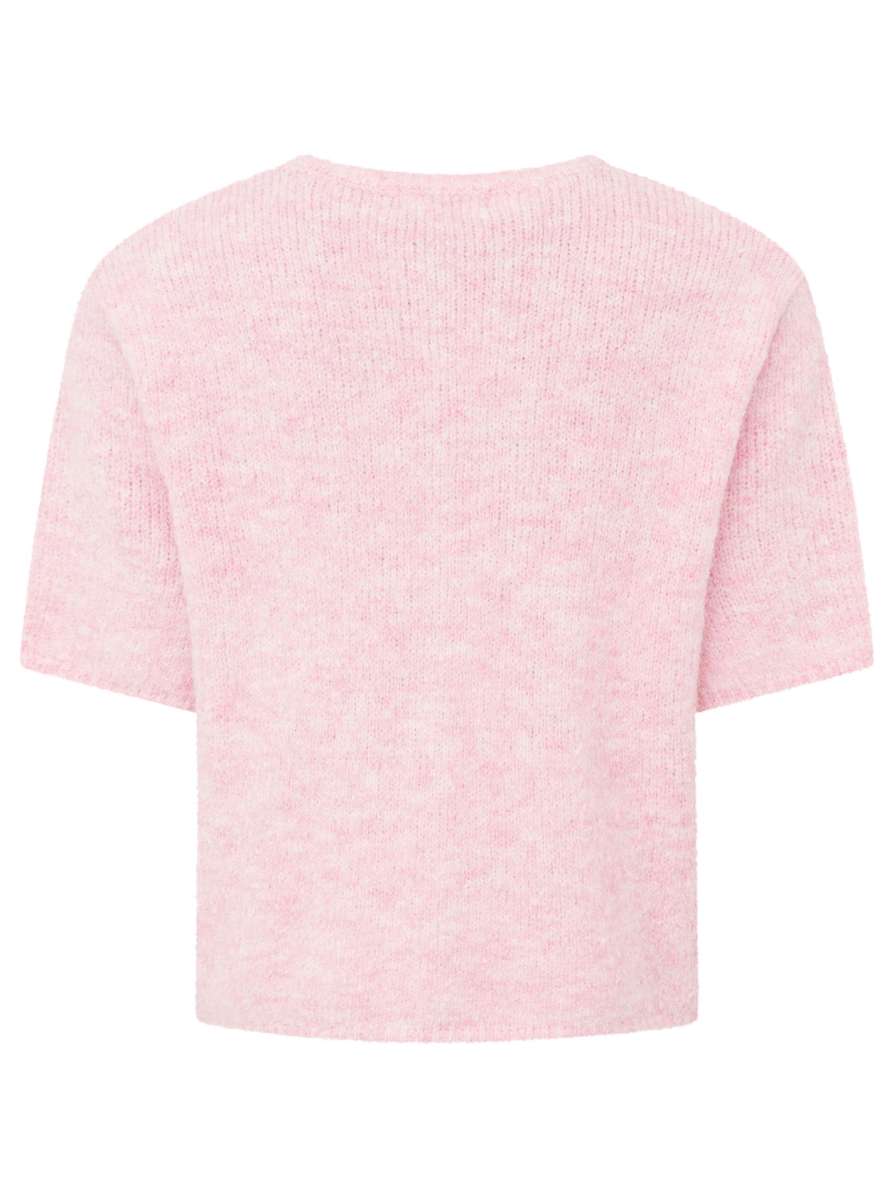 💕 Zwillingsherz Cardigan Kurzarm "Cozy" Strickjacke Kurzarm Rosa