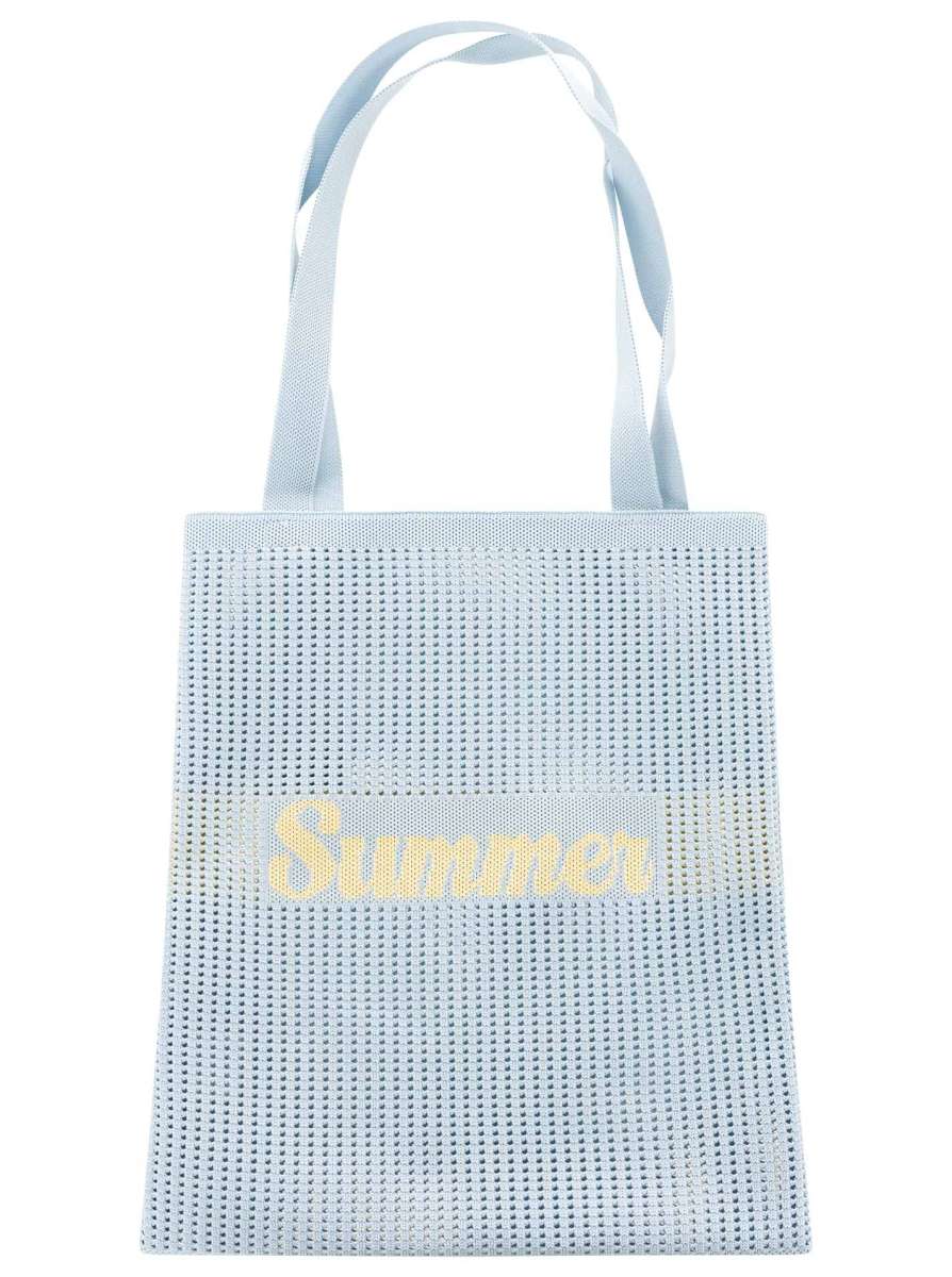 💕 Zwillingsherz Strick Shopper "Summer" Hellblau