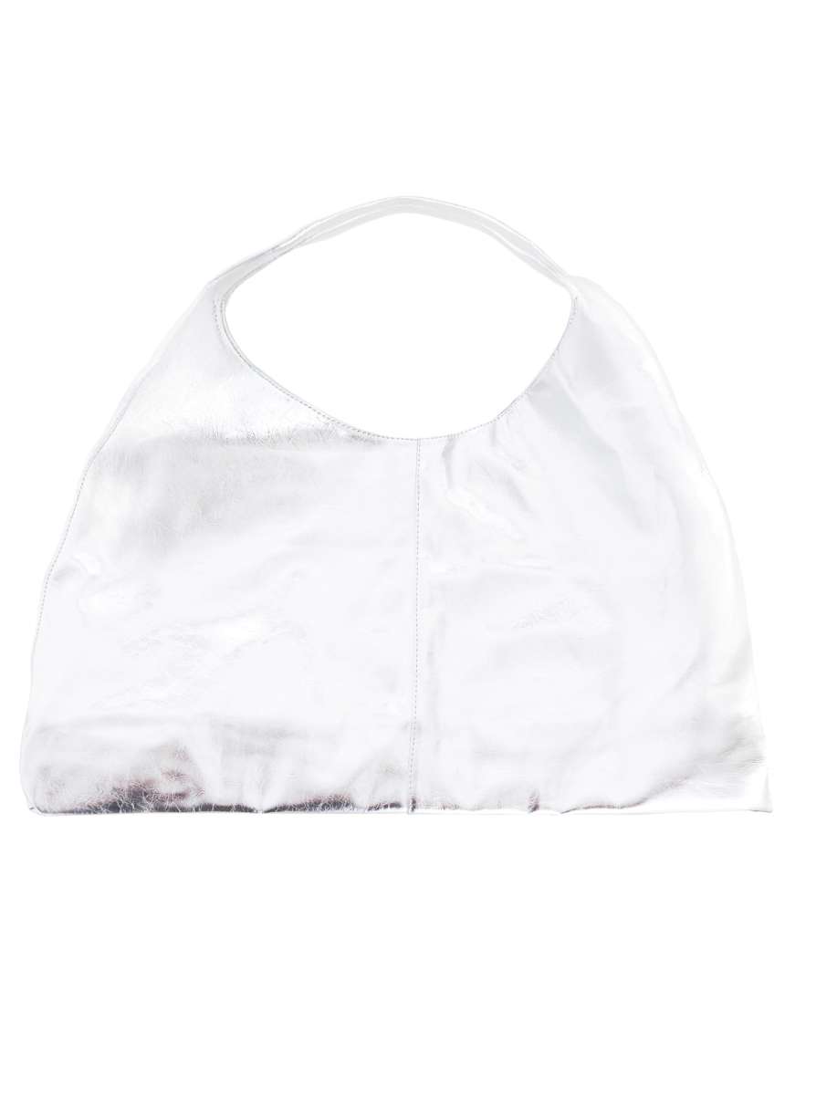 💕 Zwillingsherz XXL Shopper "Metallic" Silber