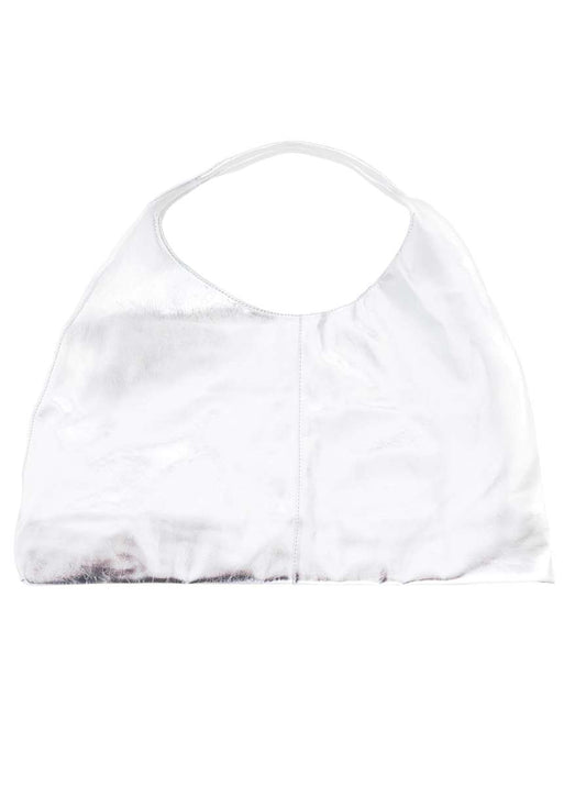 💕 Zwillingsherz XXL Shopper "Metallic" Silber