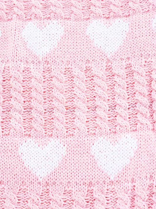 💕 Zwillingsherz Tasche Häkeltasche "Kleine Herzen" Rosa