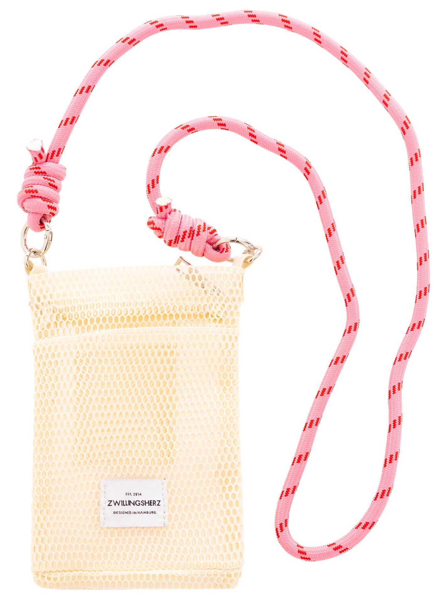 💕 Zwillingsherz Umhängetasche "Netz" Beige