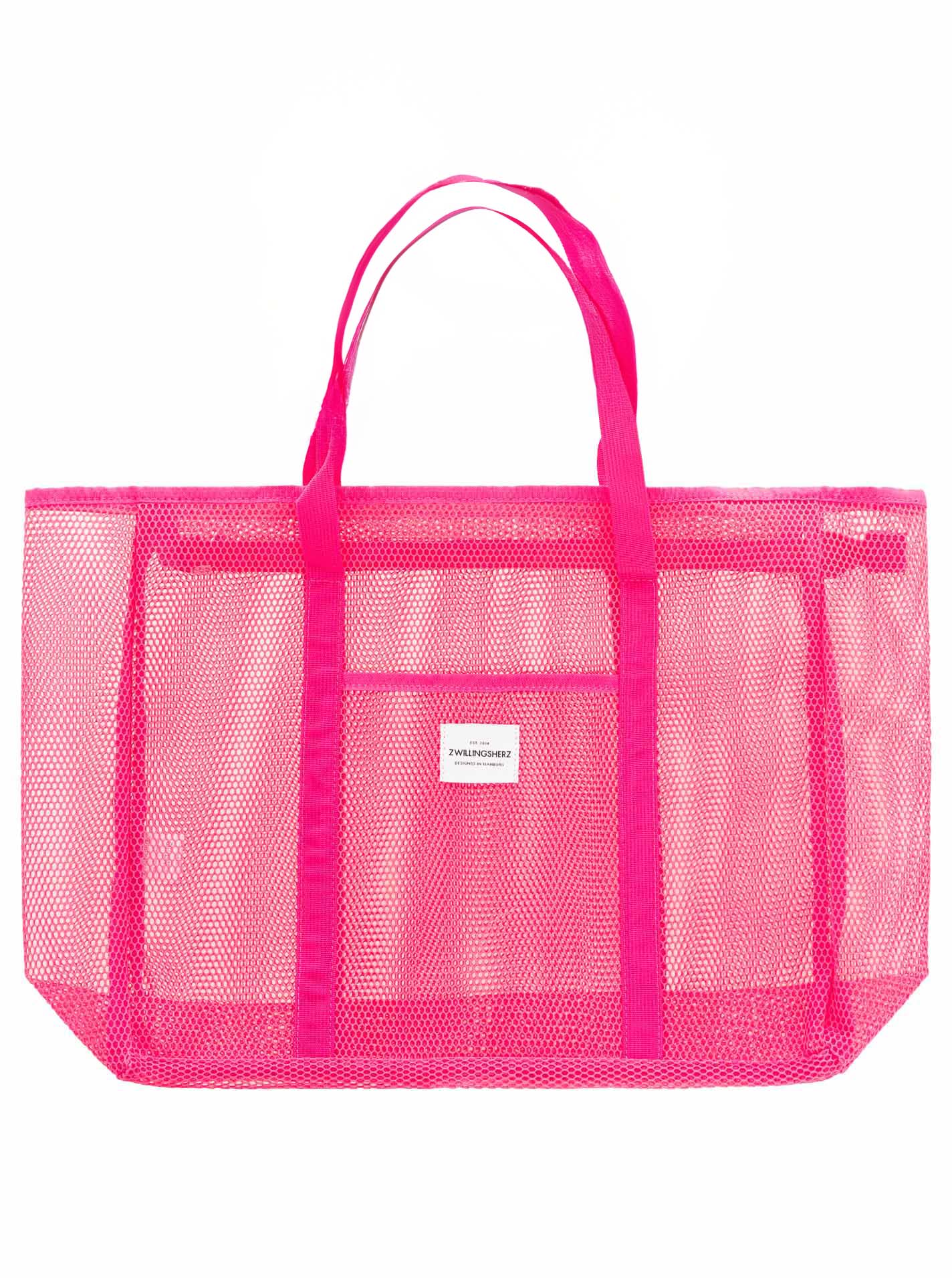 💕 Zwillingsherz XXL Shopper "Netz" Pink