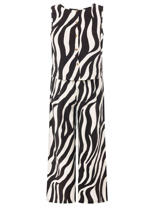 💕 Zwillingsherz Set Hose & Top "Zebra" Schwarz