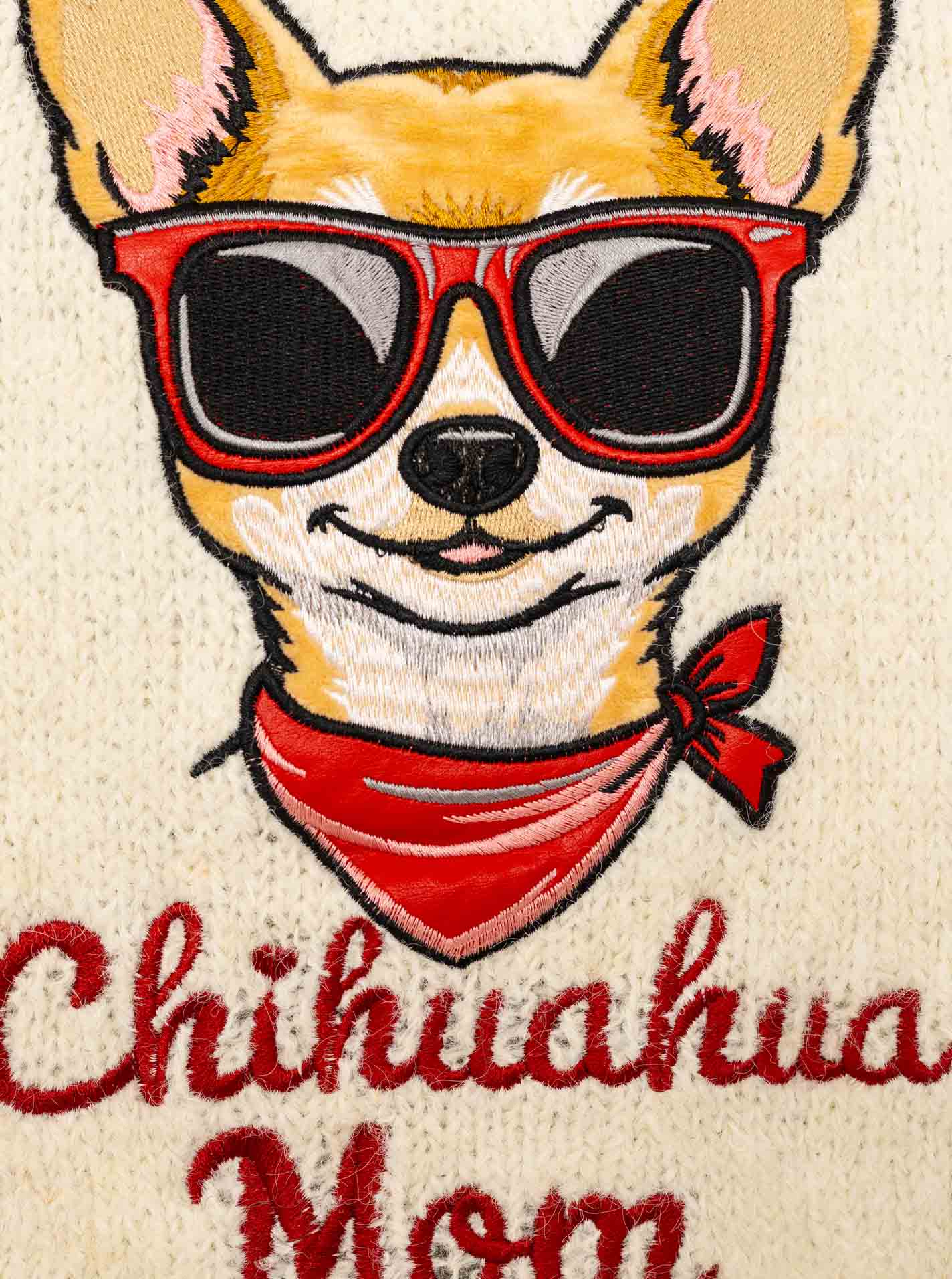 💕 Zwillingsherz Pullover "Chihuahua Mom" Hellbeige
