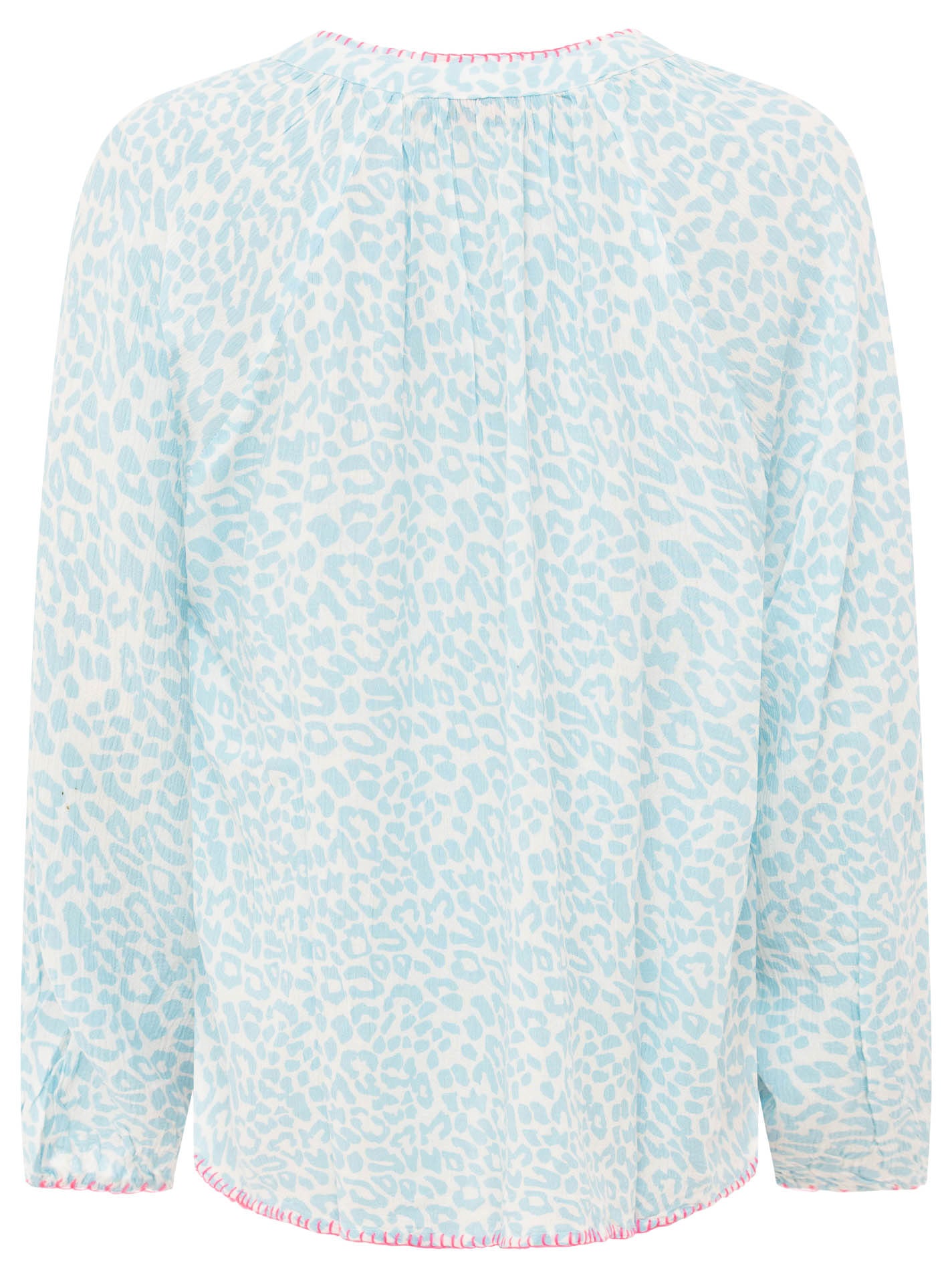 💕 Zwillingsherz Bluse "Wilder Leo" 100 % Viskose Türkis