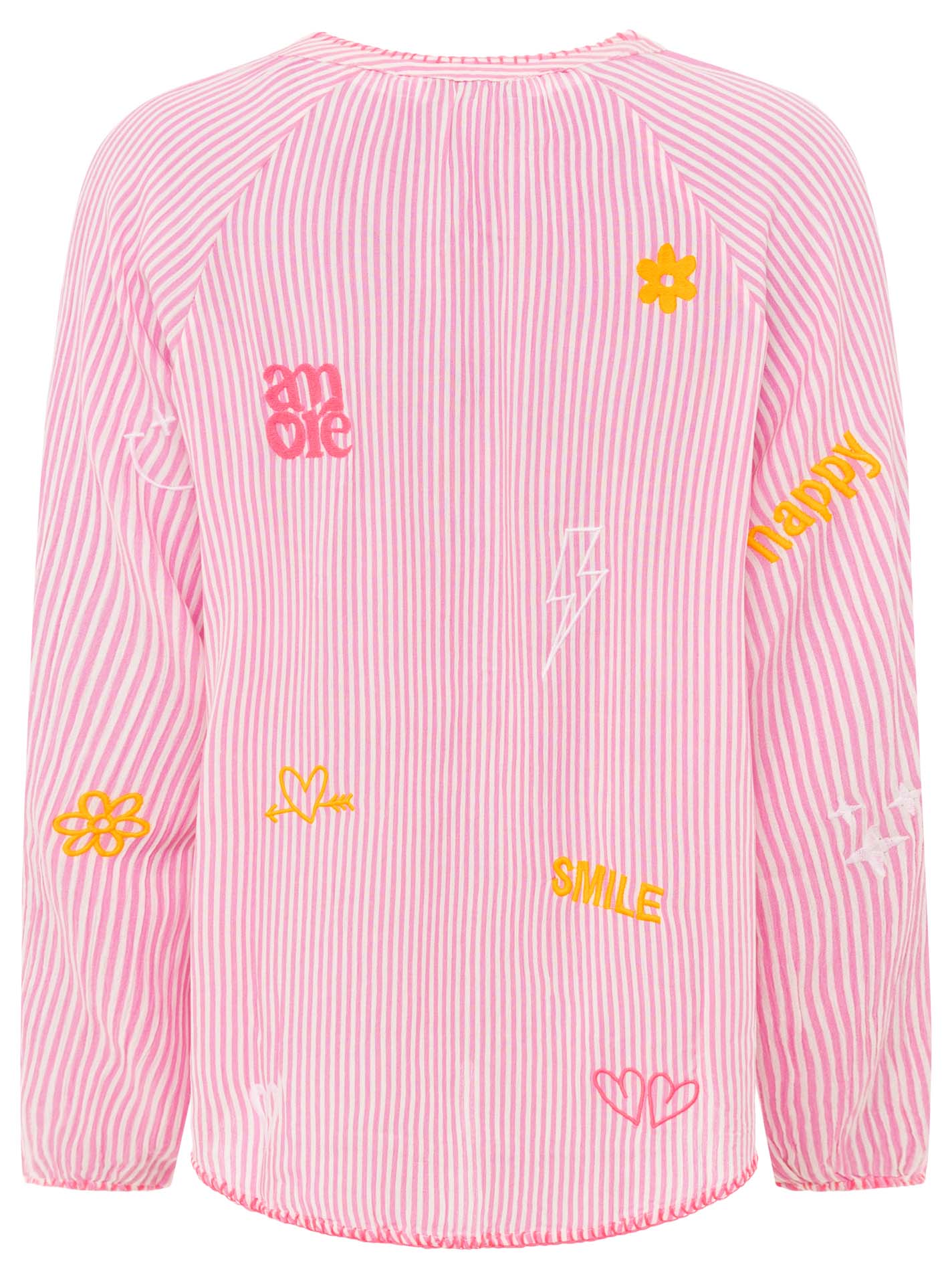 💕 Zwillingsherz Bluse "Smile Amore" 100 % Viskose Pink