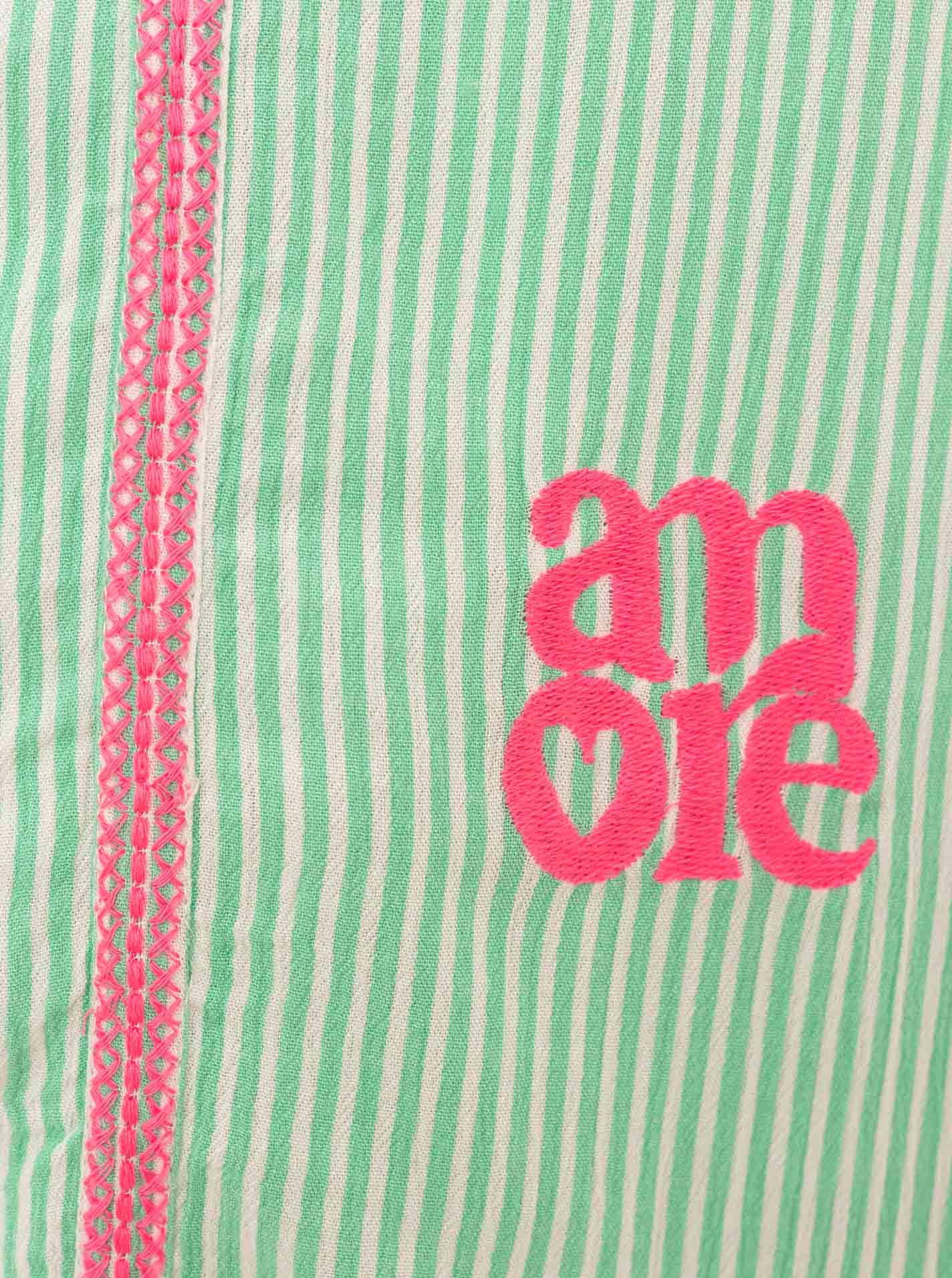 💕 Zwillingsherz Bluse "Smile Amore" 100 % Viskose Grün