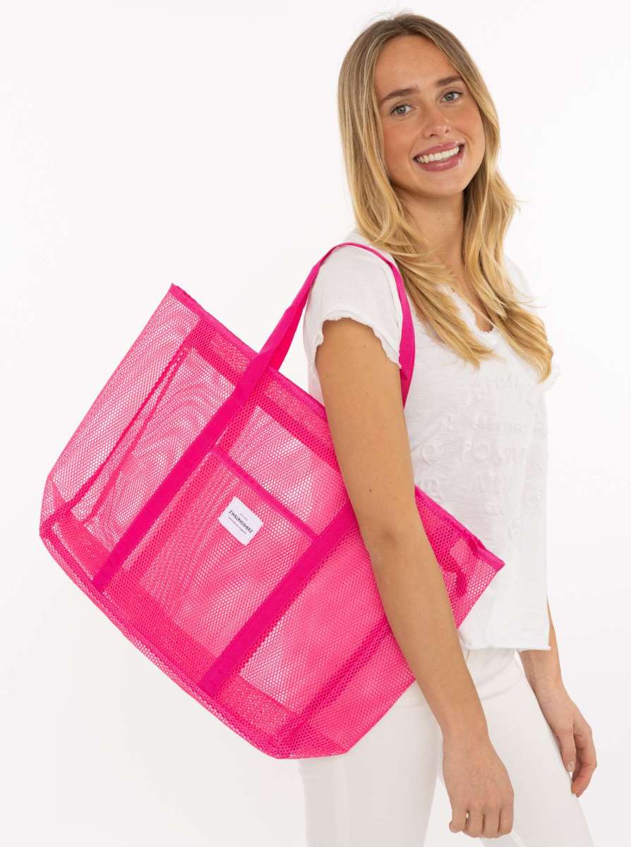 💕 Zwillingsherz XXL Shopper "Netz" Pink