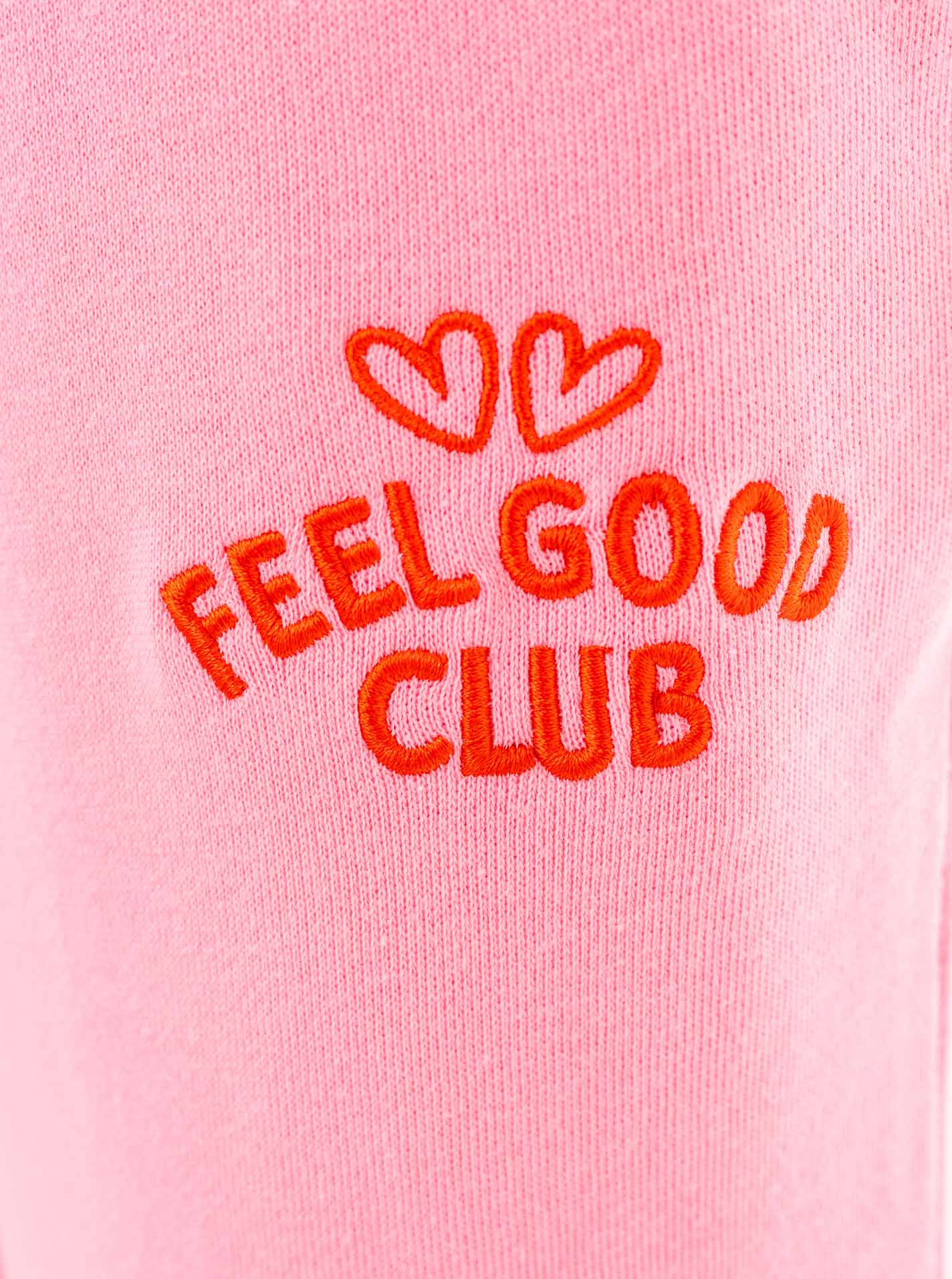 💕 Zwillingsherz Sweathose "Feel Good Club" Pink