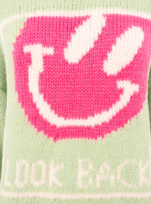 💕 Zwillingsherz Pullover "Look Back" Hellgrün