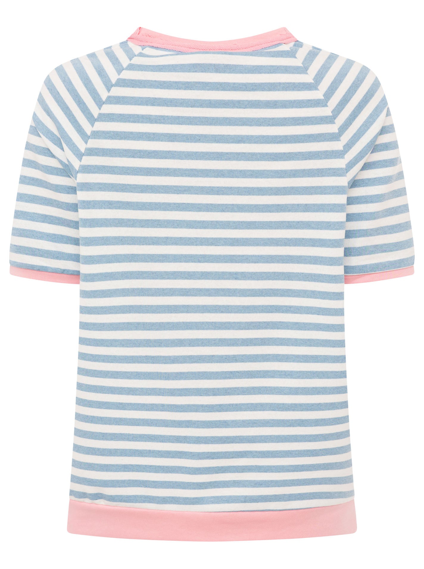 💕 Zwillingsherz Shirt "Streifen & Herz" Blau