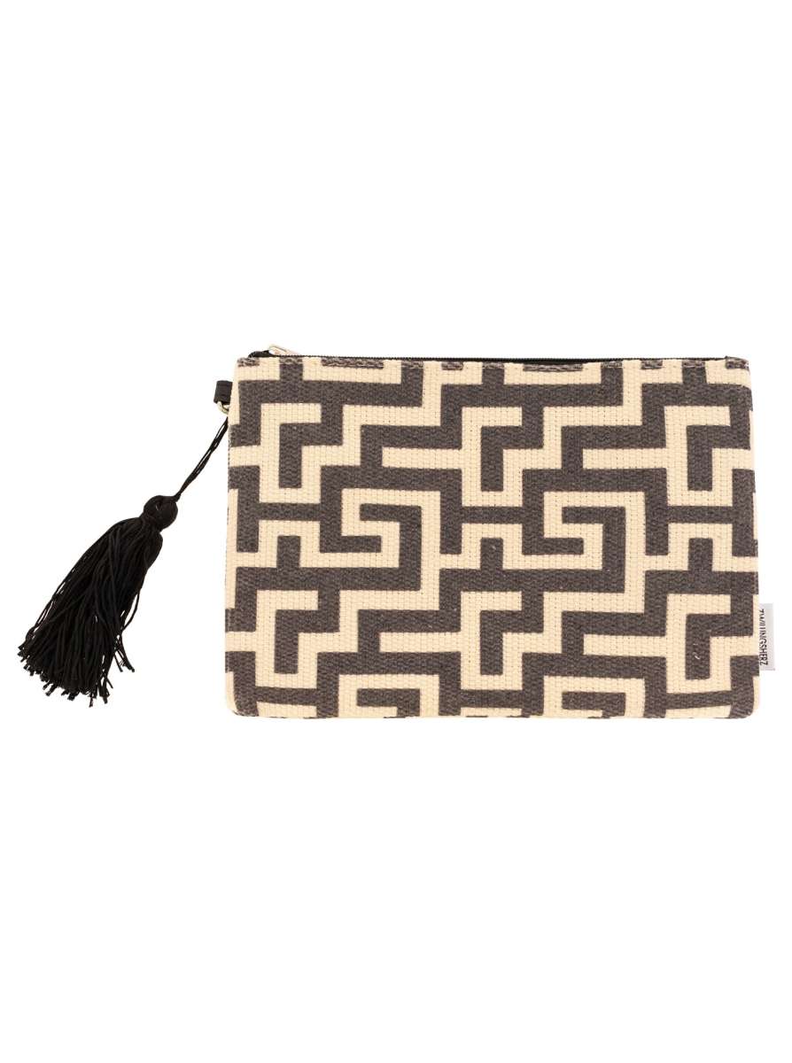 💕 Zwillingsherz Kosmetiktasche "Labyrinth" Schwarz