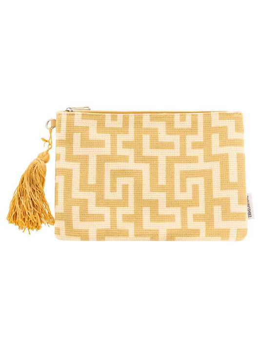 💕 Zwillingsherz Kosmetiktasche "Labyrinth" Beige