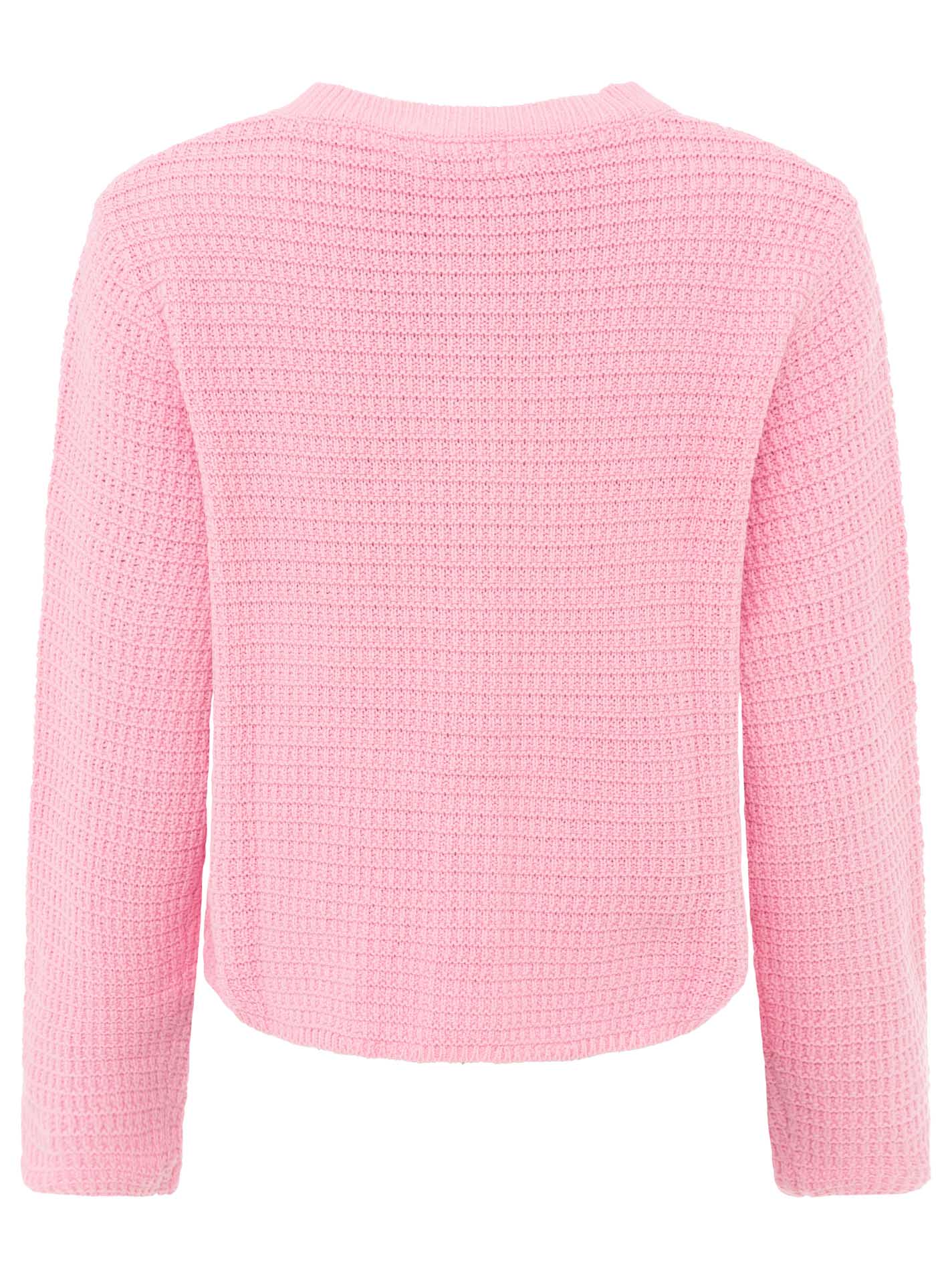 💕 Zwillingsherz Strickjacke mit goldenen Knöpfen Pink