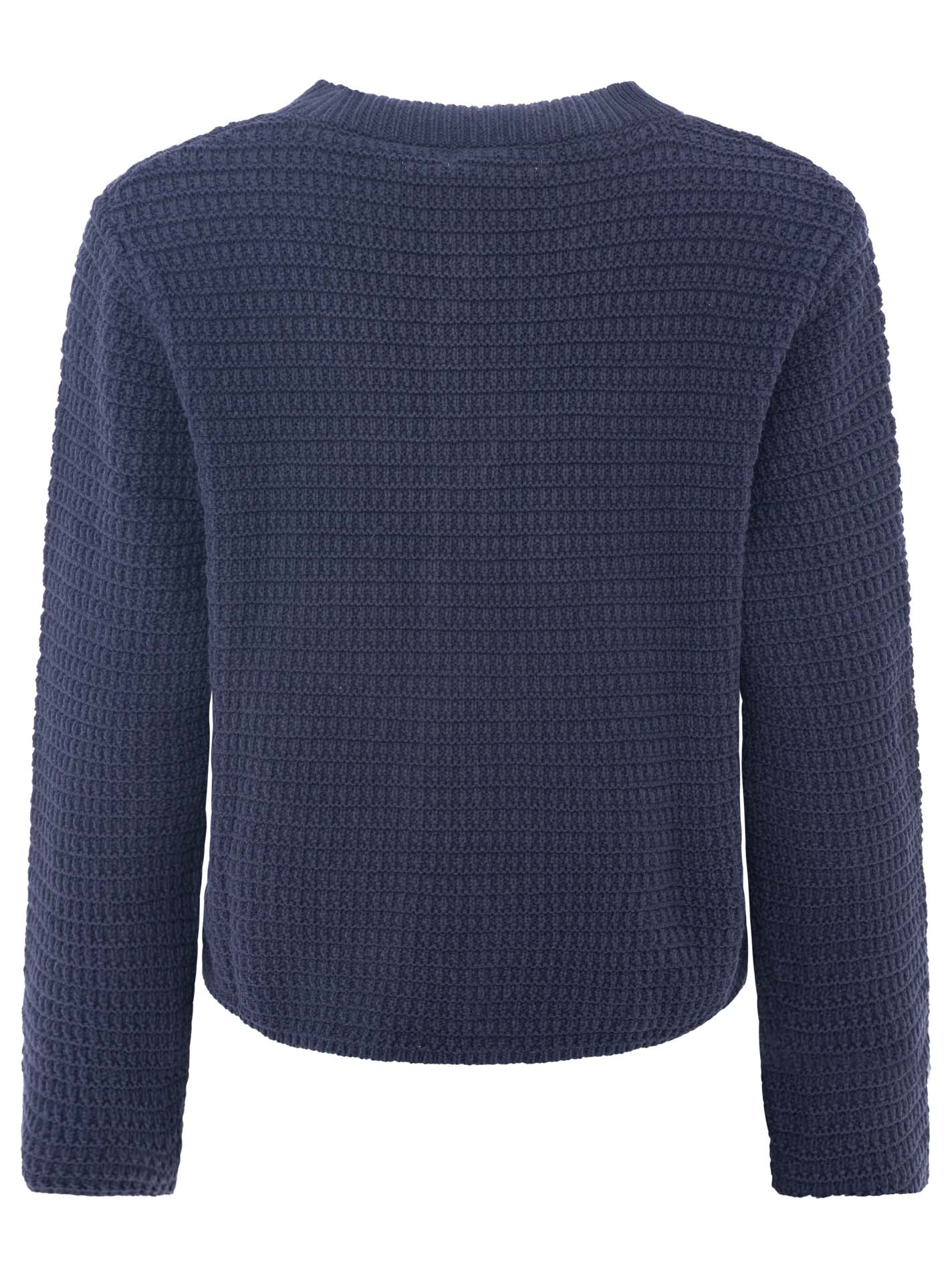 💕 Zwillingsherz Strickjacke mit goldenen Knöpfen Navy