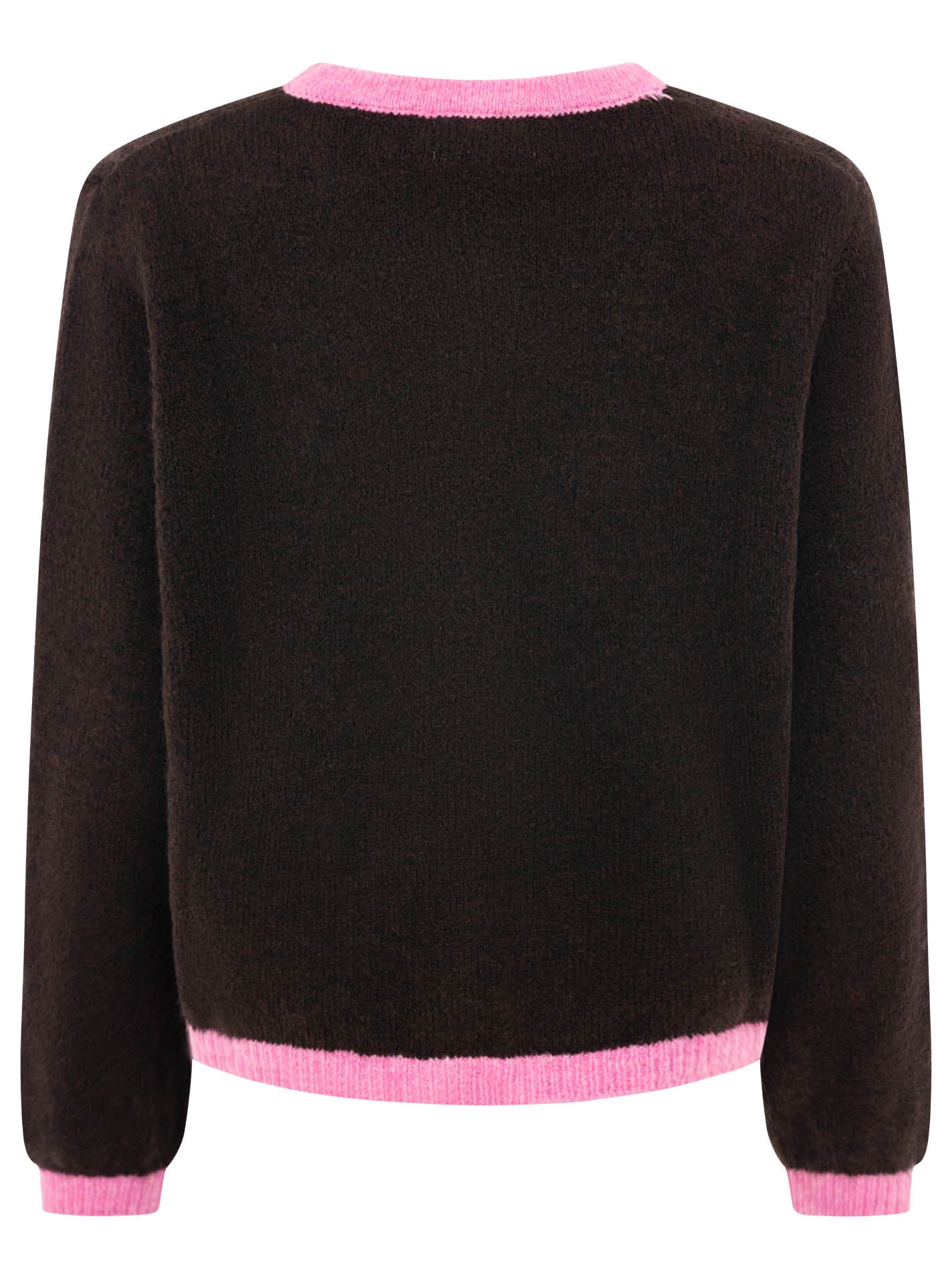 💕 Zwillingsherz Wollmix Cardigan "Herz" Braun