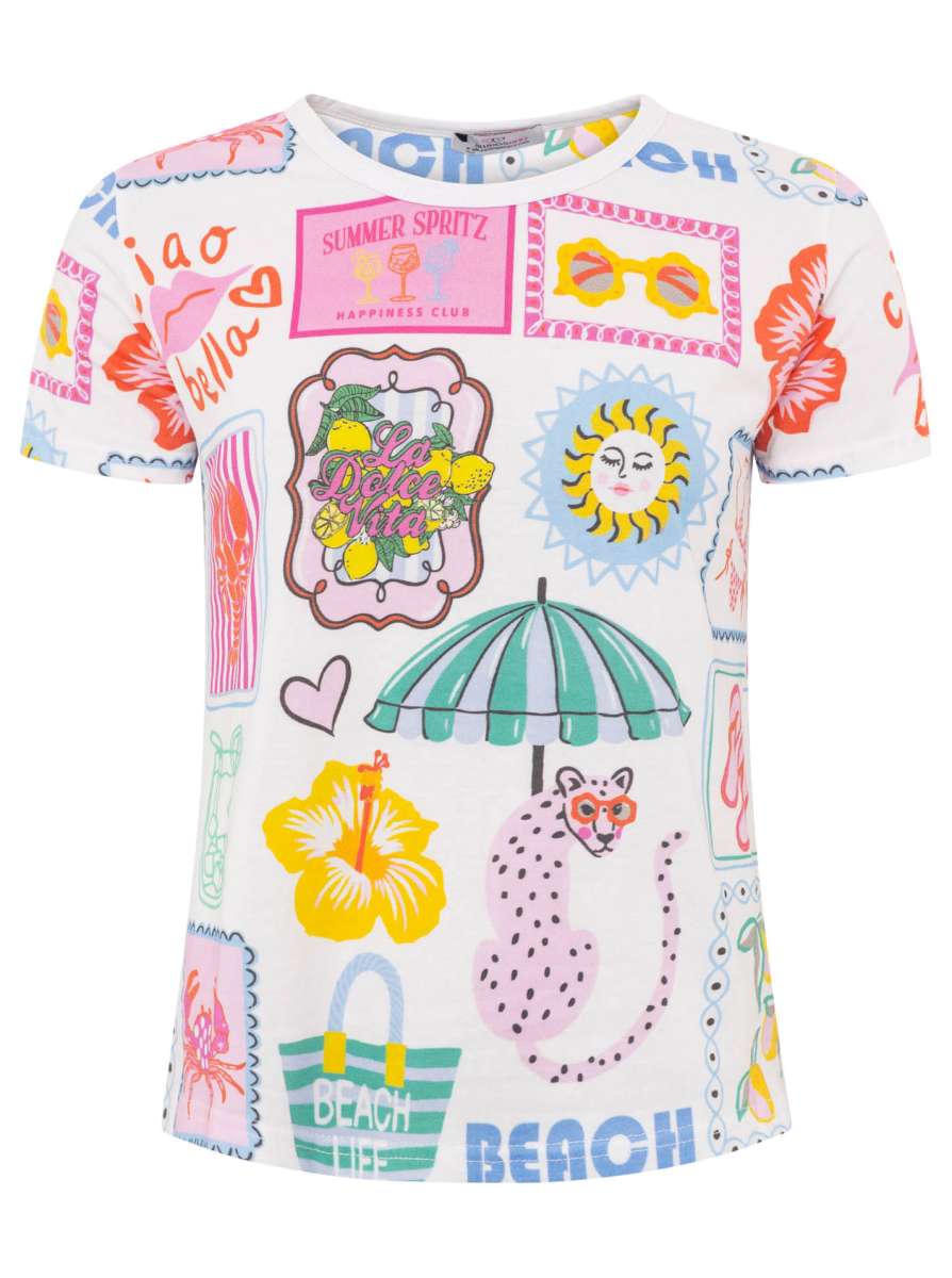 💕 Zwillingsherz Shirt "Beach Life" PInk