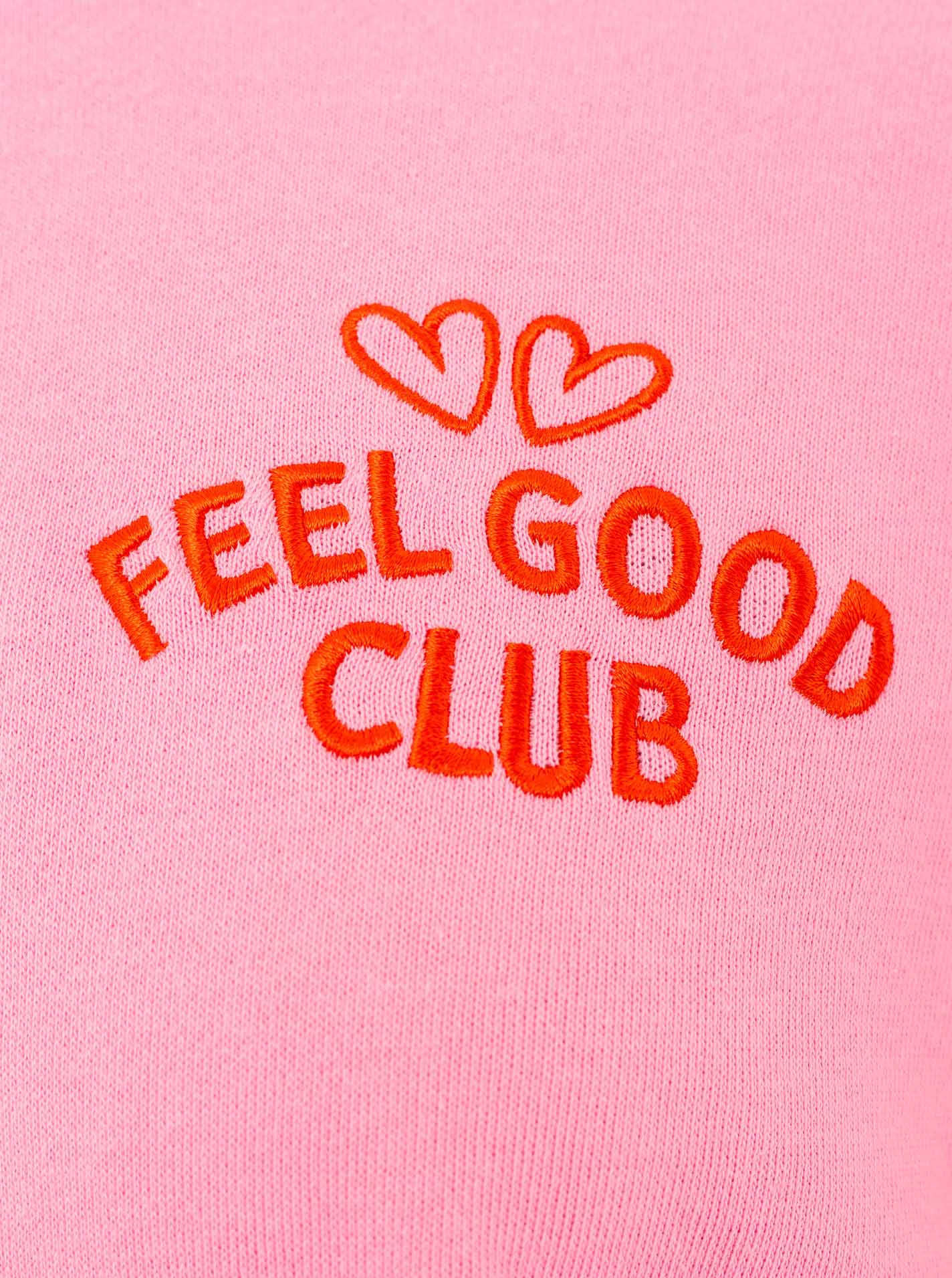 💕 Zwillingsherz Sweatshirt "Feel Good Club" Pink