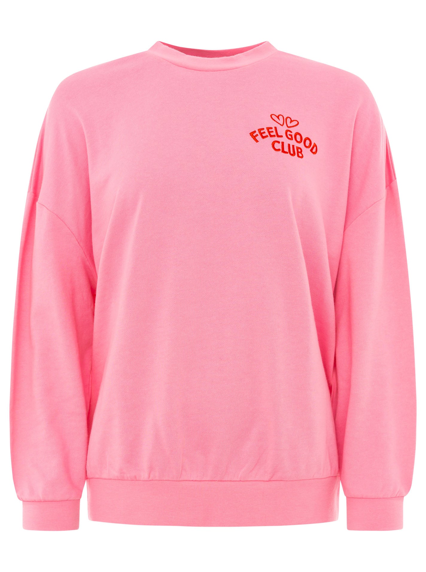 💕 Zwillingsherz Sweatshirt "Feel Good Club" Pink