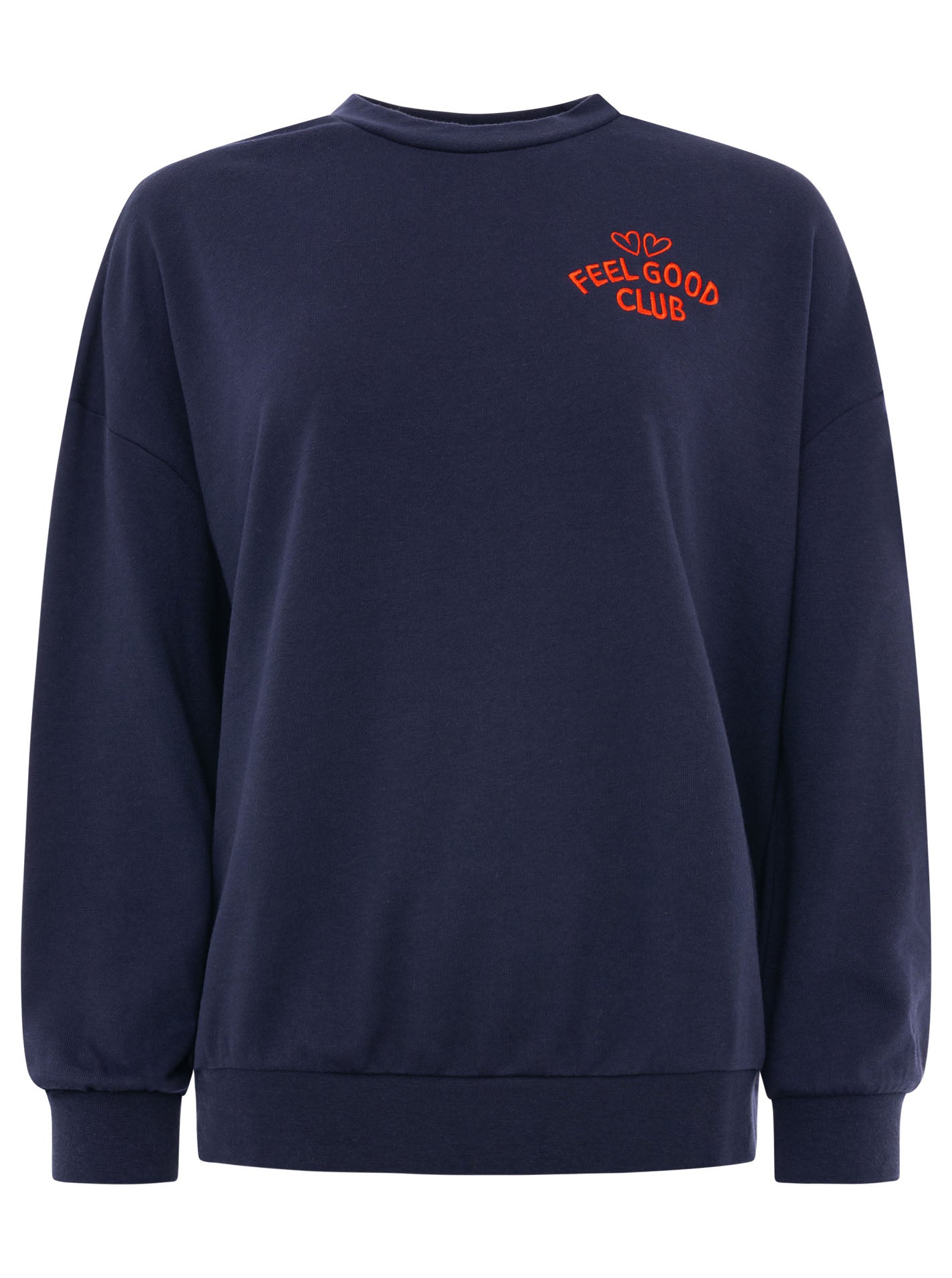 💕 Zwillingsherz Sweatshirt "Feel Good Club" Navy