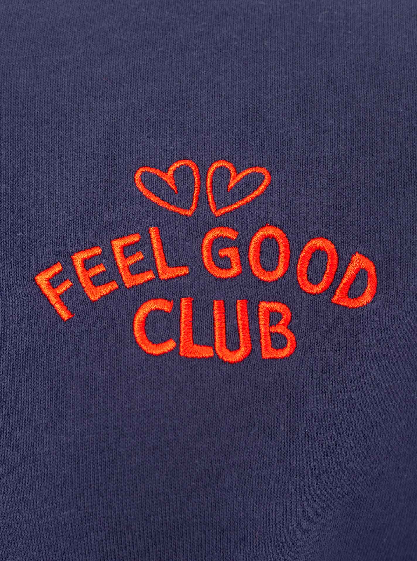 💕 Zwillingsherz Sweatshirt "Feel Good Club" Navy