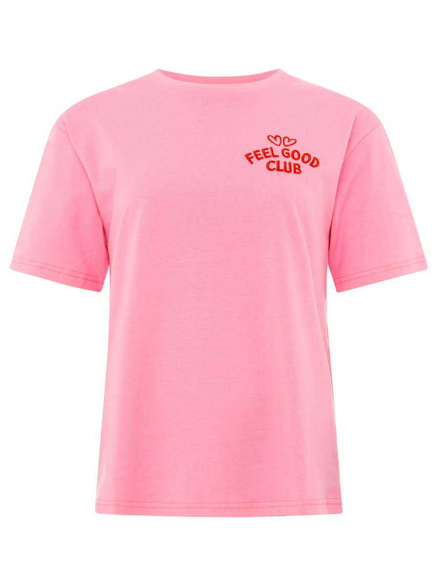 💕 Zwillingsherz Shirt "Feel Good Club" Pink