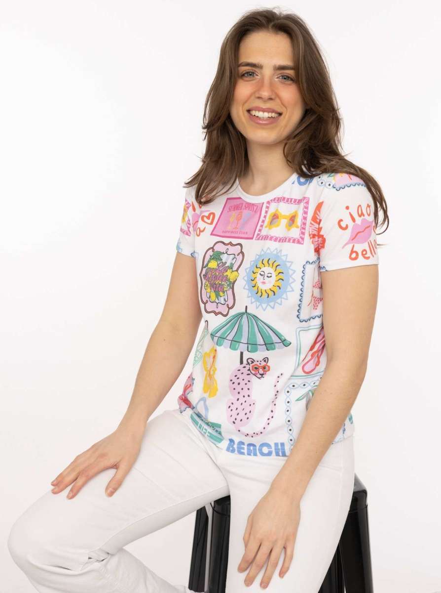 💕 Zwillingsherz Shirt "Beach Life" PInk