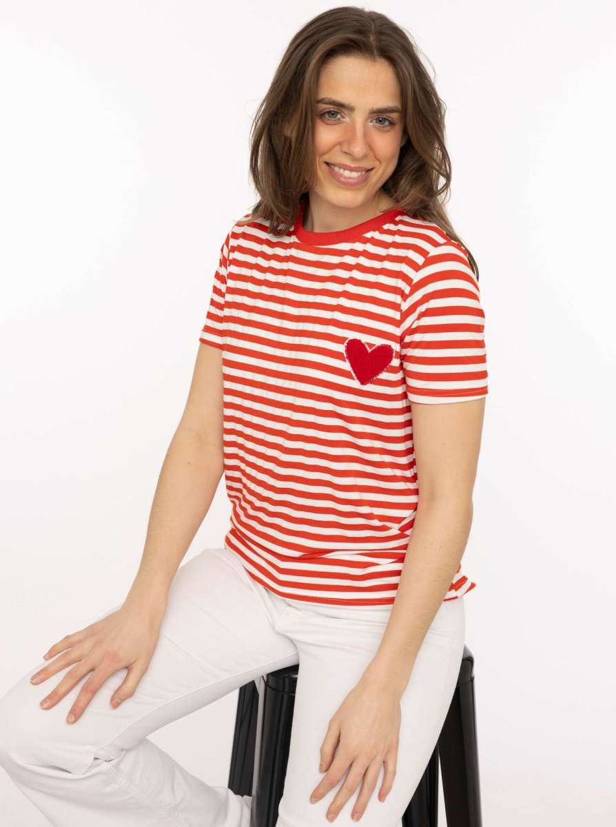 💕 Zwillingsherz T-Shirt "Herzi" Rot