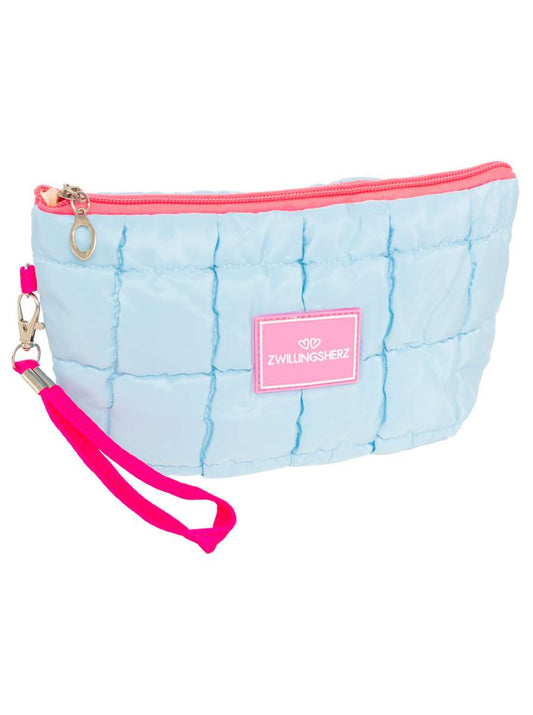 💕 Zwillingsherz Kosmetiktasche "Uni" Hellblau